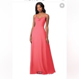 Azazie Watermelon Maxi Dress